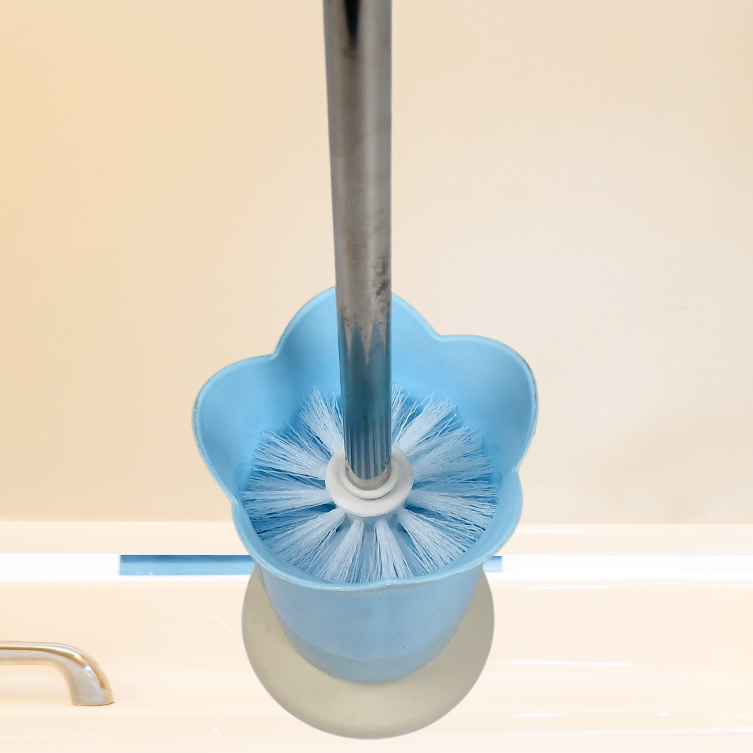 4673 Premium Toilet Plastic Brush with Holder Stand Western and Indian Toilet Bathroom Cleaning DeoDap 4673 Premium Toilet Plastic Brush with Holder Stand Western and Indian Toilet Bathroom Cleaning DeoDap